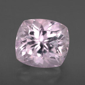 Kunzita rosa natural 5,35ct, almofada cortada, VVS-VS