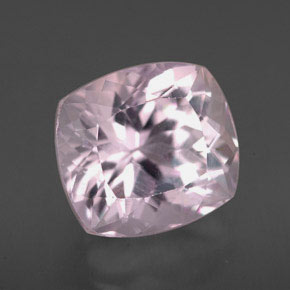 Kunzita rosa natural 5,35ct, almofada cortada, VVS-VS