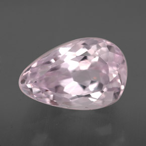 Kunzita Rosa Natural 3.70ct, Formato de pêra, VVS-VS