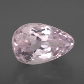 Kunzita Rosa Natural 3.70ct, Formato de pêra, VVS-VS