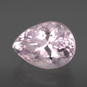 Kunzita rosa natural 4,03ct, formato de pêra, VVS-VS