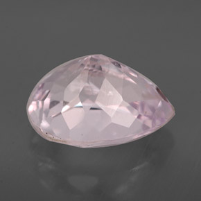 Kunzita rosa natural 4,03ct, formato de pêra, VVS-VS