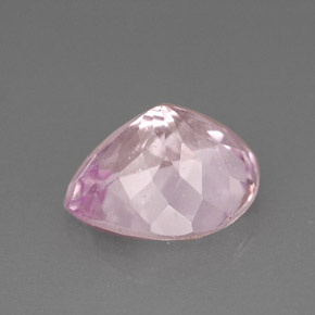 Kunzita rosa natural 4,18ct, formato de pêra, VS