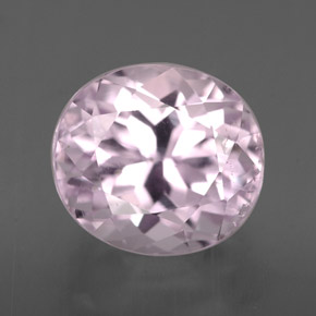 Kunzita rosa natural 4,22ct, corte oval, VS