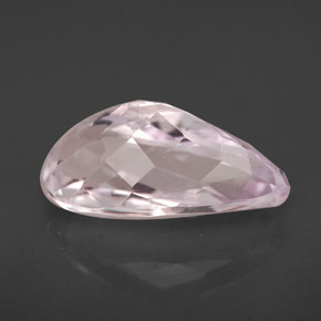 Kunzita rosa natural 3,95ct, formato de pêra, VVS