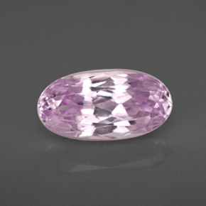 Kunzita rosa natural 4,09ct, corte oval, VS