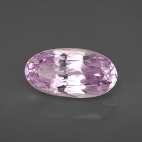Kunzita rosa natural 4,09ct, corte oval, VS