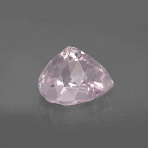 Kunzita rosa natural 4,80ct, formato de pêra, VVS-VS