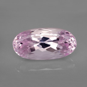 Kunzita rosa natural 11,76ct, corte oval, VVS