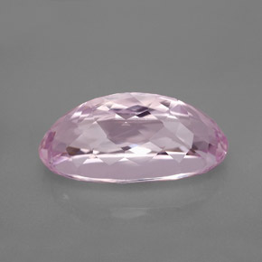 Kunzita rosa natural 11,76ct, corte oval, VVS