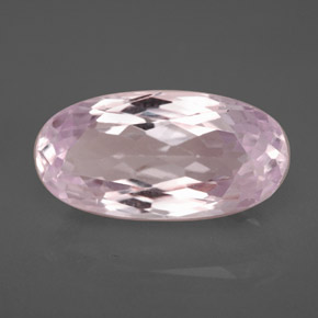 Kunzita rosa natural 7,01ct, corte oval, VS