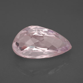 Kunzita rosa natural 4,42ct, formato de pêra, VVS-VS