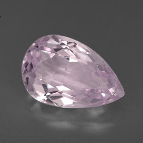 Kunzita Rosa Natural 3.95ct, Formato de pêra, VS