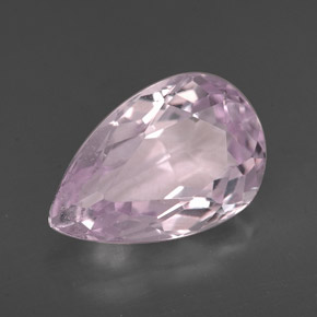 Kunzita Rosa Natural 3.95ct, Formato de pêra, VS