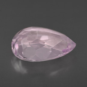 Kunzita Rosa Natural 3.95ct, Formato de pêra, VS