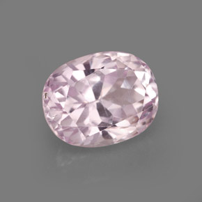 Kunzita rosa natural 5,63ct, corte oval, VVS-VS