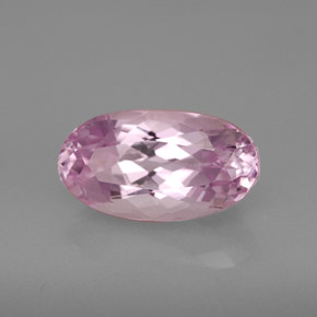 Kunzita rosa natural 4,01ct, corte oval, VVS-VS