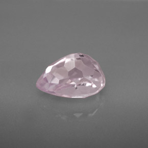 Kunzita rosa natural 3,55ct, formato de pêra, VVS-VS
