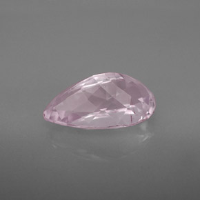 Kunzita rosa natural 3,75ct, formato de pêra, VVS-VS
