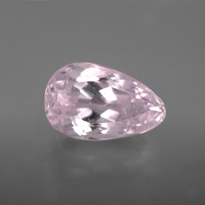 Kunzita rosa natural 4,18ct, formato de pêra, VS