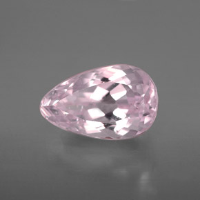 Kunzita rosa natural 4,18ct, formato de pêra, VS