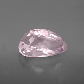 Kunzita rosa natural 4,18ct, formato de pêra, VS
