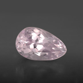 Kunzita rosa natural 4,15ct, formato de pêra, VVS-VS