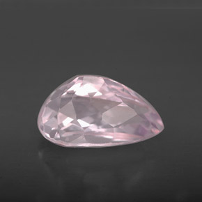 Kunzita rosa natural 4,15ct, formato de pêra, VVS-VS