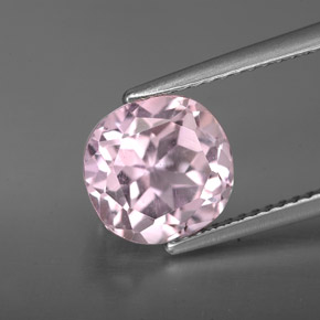 Kunzita Rosa Natural 3.78ct, Almofada cortada, VVS-VS