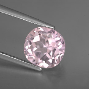 Kunzita Rosa Natural 3.78ct, Almofada cortada, VVS-VS