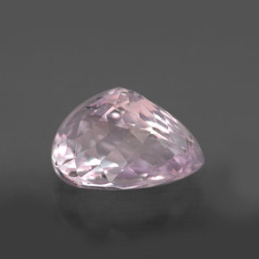 Kunzita rosa natural 4,28ct, formato de pêra, VVS-VS