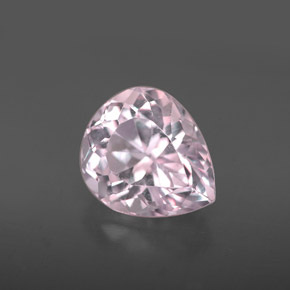 Kunzita rosa natural 3,72ct, formato de pêra, VVS-VS