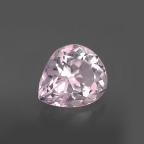 Kunzita rosa natural 3,72ct, formato de pêra, VVS-VS