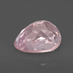 Kunzita rosa natural 2,00ct, formato de pêra, VVS-VS
