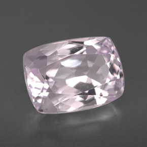 Kunzita rosa natural 4,23ct, almofada cortada, VS