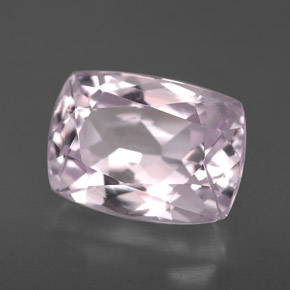 Kunzita rosa natural 4,23ct, almofada cortada, VS