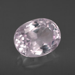 Kunzita rosa natural 3,44ct, corte oval, VVS-VS