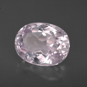 Kunzita rosa natural 3,44ct, corte oval, VVS-VS