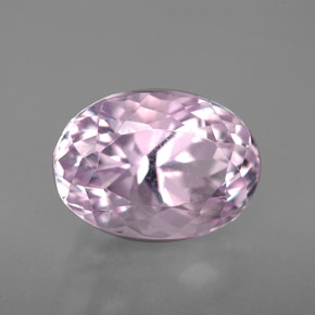 Kunzita rosa natural 5,69ct, corte oval, VVS-VS