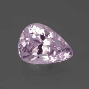 Kunzita rosa natural 6,61ct, formato de pêra, VVS-VS