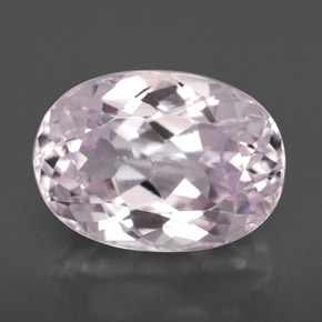 Kunzita rosa natural 6,69ct, corte oval, VVS-VS