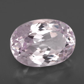 Kunzita rosa natural 6,69ct, corte oval, VVS-VS