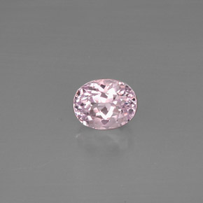 Kunzita rosa natural 5,68ct, corte oval, VVS-VS