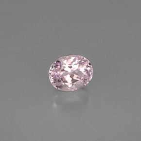 Kunzita rosa natural 5,68ct, corte oval, VVS-VS