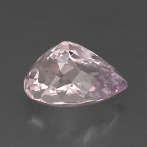 Kunzita rosa natural 8,89ct, formato de pêra, VS