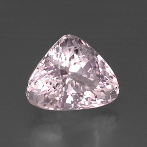 Kunzita rosa natural 8,63ct, trillion, VVS-VS
