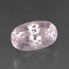Kunzita rosa natural 14,70ct, corte oval, VVS-VS