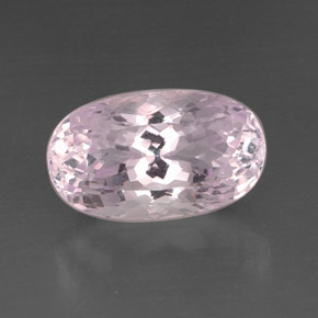 Kunzita rosa natural 14,70ct, corte oval, VVS-VS