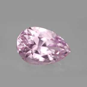 Kunzita rosa natural 8,33ct, formato de pêra, VVS-VS