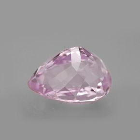 Kunzita rosa natural 8,33ct, formato de pêra, VVS-VS